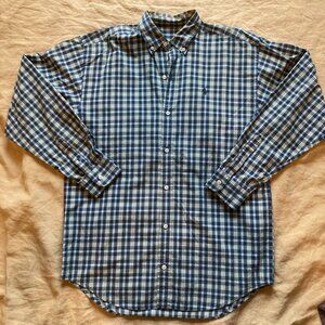 Ralph Lauren Long Sleeve Plaid Button Down Men's Size Small Classic Fit Polo